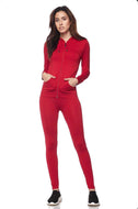 Red 2PC Jacket and Legging Set