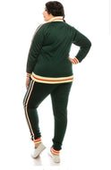 Plus size Women Reflective Track Suits