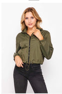 Zip Up Hooded windbreaker