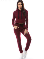 Burgundy Warm Up set